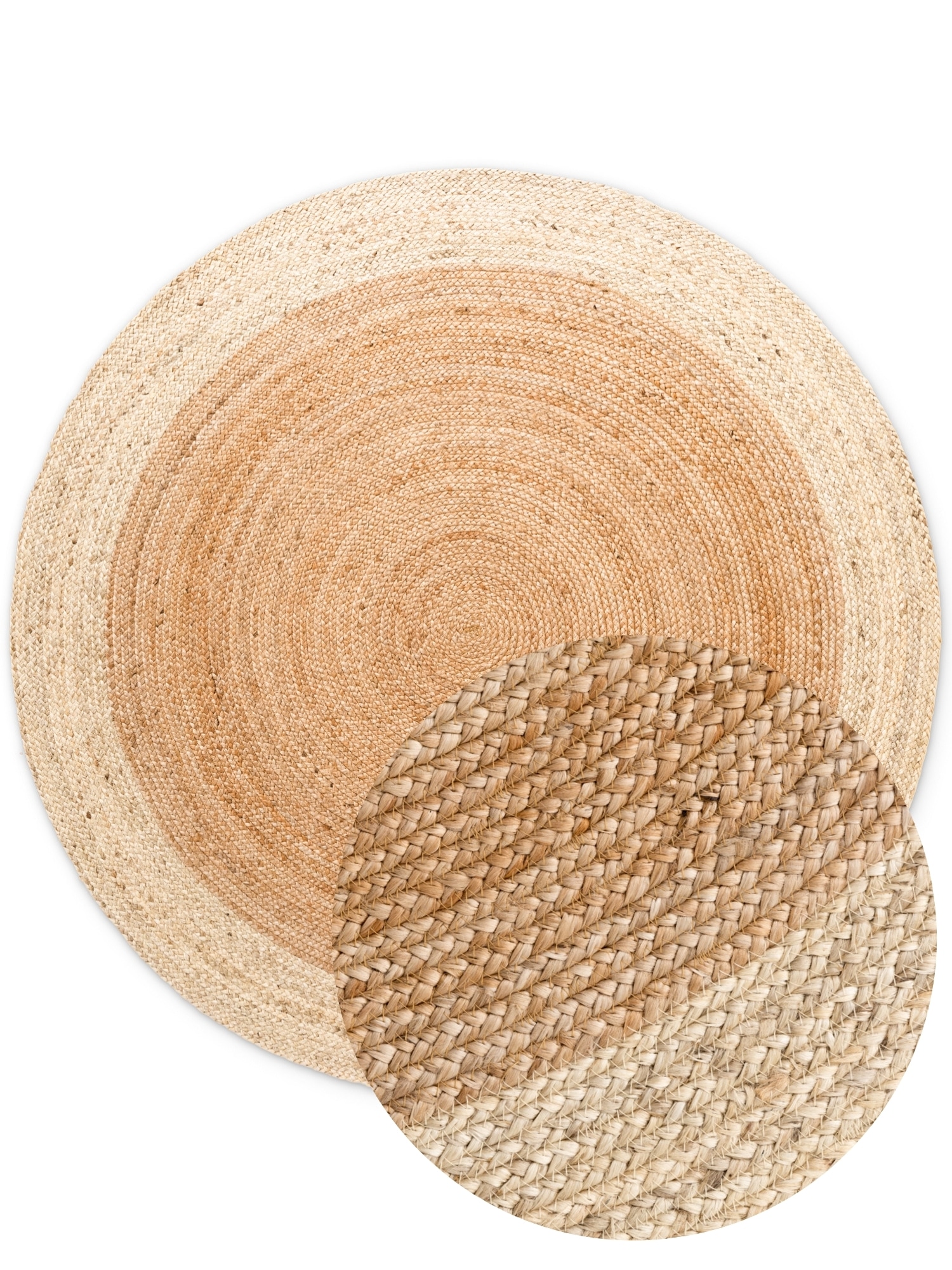 HANSE Home Teppich »Jutta Juteteppich« rund 9 mm Höhe 100% Jutefaser, Natur, Wohnzimmer, Esszimmer, Flur, Boho, Skandi