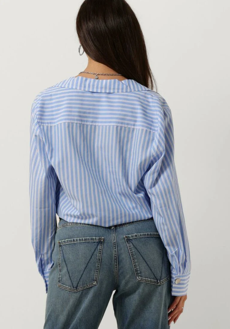 ANOTHER LABEL blauwe another label blouse elsie top l/s