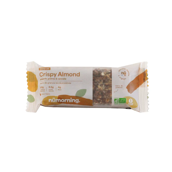 Nümorning Crispy Almond - la barre protéinée Cannelle - Crispy Almond - Cannelle Amande & Graines 40g