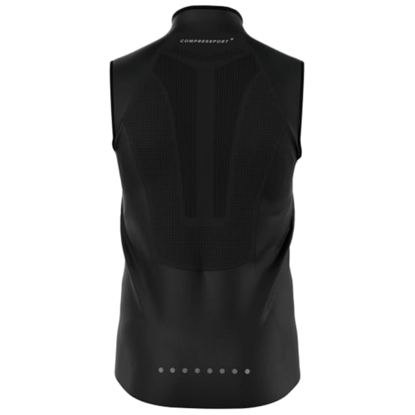 Veste trail COMPRESSPORT HURRICANE WINDPROOF VEST M BLACK