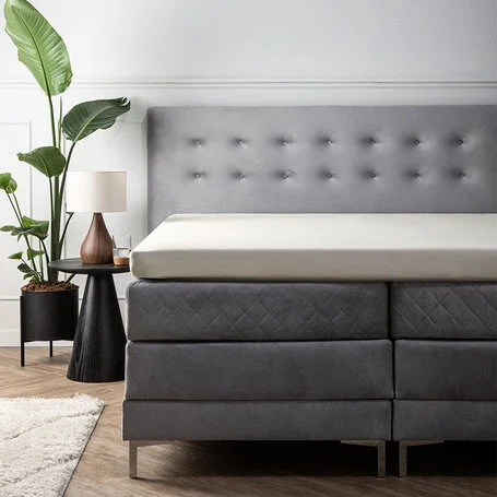 Hoeslaken Satijn - Topper - Creme