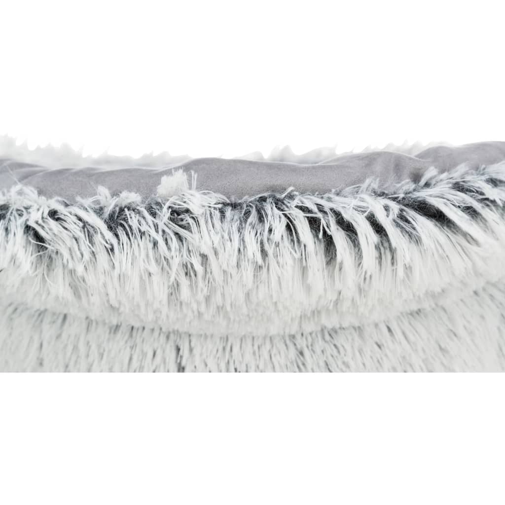 Canapé-lit rond animaux de compagnie harvey 46x28 cm blanc-noir