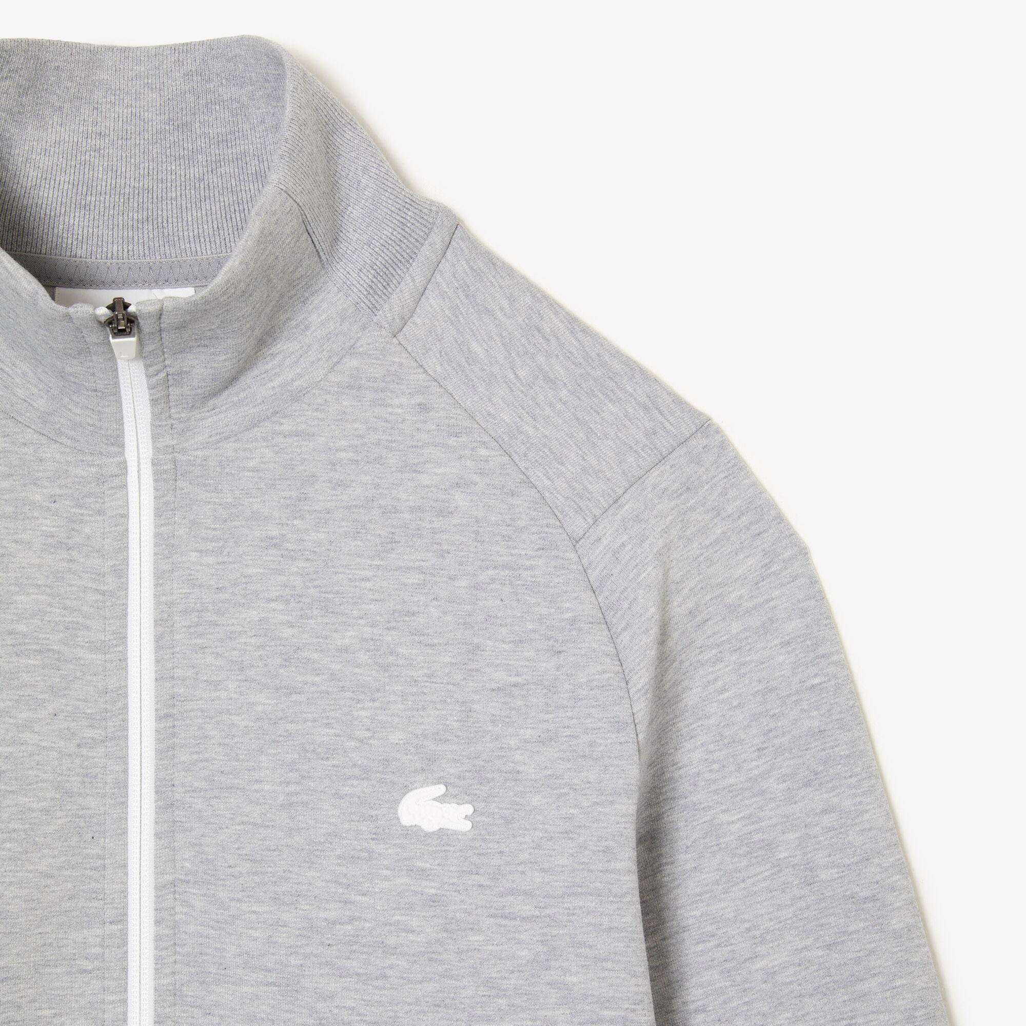 Herren Jogger-Sweatshirt aus Baumwollmischung mit hohem Kragen Sweatshirts - Grau - Lacoste - Herren