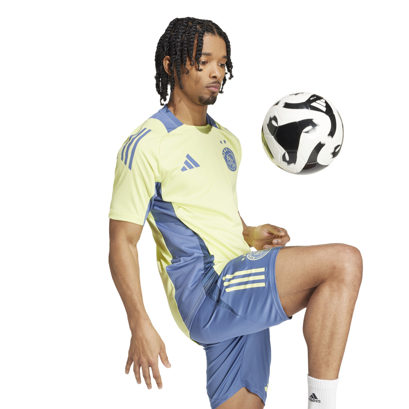 adidas Ajax Trainingsset 2024-2025 Geel Blauw