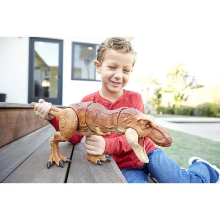 Mattel Jurassic World Trash´n Throw Schleuder Tyrannosaurus Rex 55 cm lang