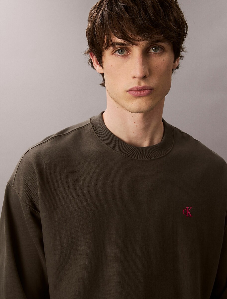 CALVIN KLEIN<br>Suéter de gola redonda