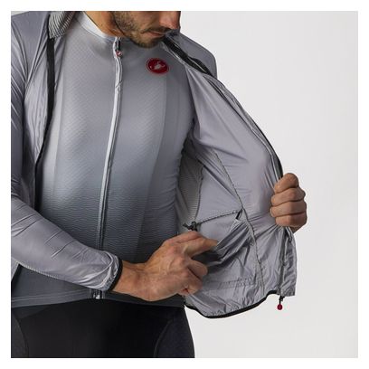 Veste Coupe-Vent Castelli Aria Shell Gris