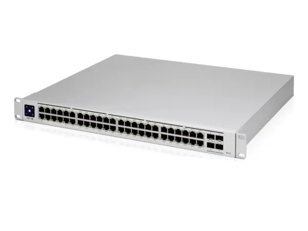 Ubiquiti UniFi Switch USW-PRO-48-POE - Switch - Administreret - 48 x 10/100/1000 (40 PoE , 8 PoE  )   4 x 10Gb Ethernet SFP  - monterbar på stativ - PoE   (600 W) - AC 120/230 V / DC 11,5/52 V