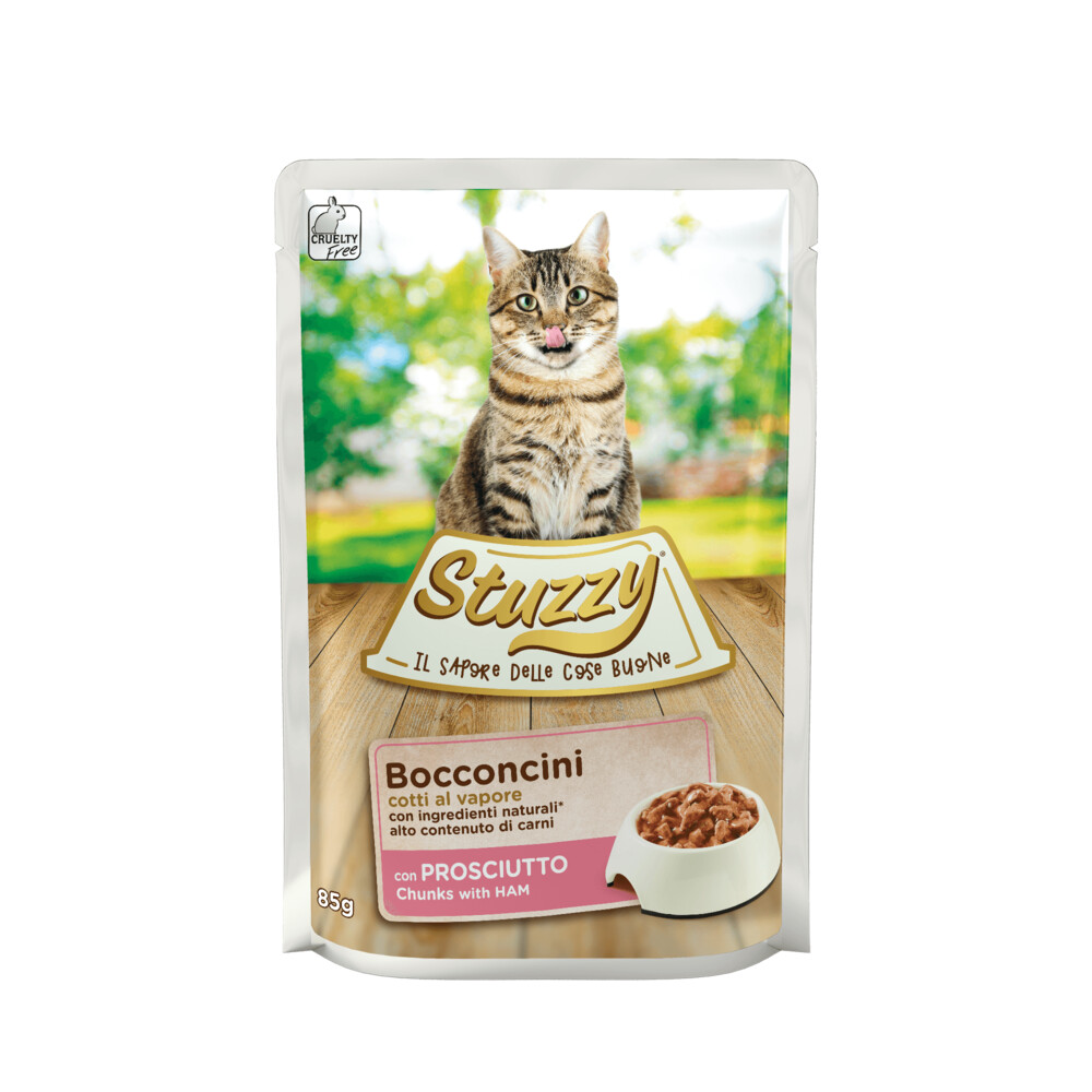 24x Stuzzy Kattenvoer Pouch Ham85 gr