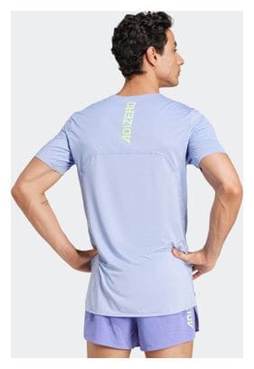 Maillot manches courtes Adidas Adizero Tee Bleu Homme