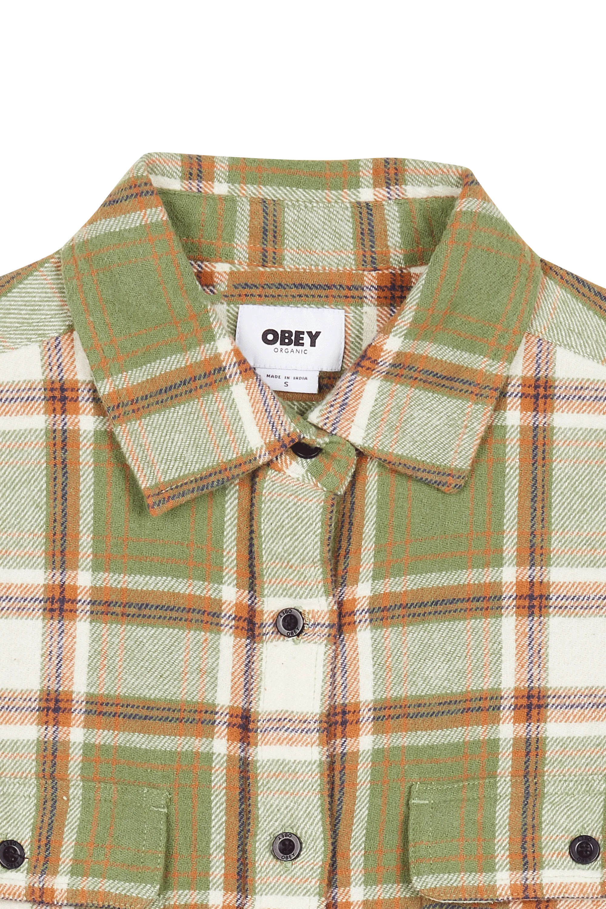 OBEY Chemise PIA FLANNEL LOD Vert