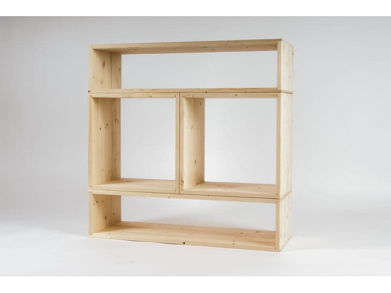 Holz Zollhaus Regal Lotti 20 x 80 x 30 cm, Nature Holzkiste