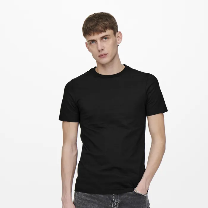 Only & Sons Basic Slim Crew Shirt Heren (2-pack)