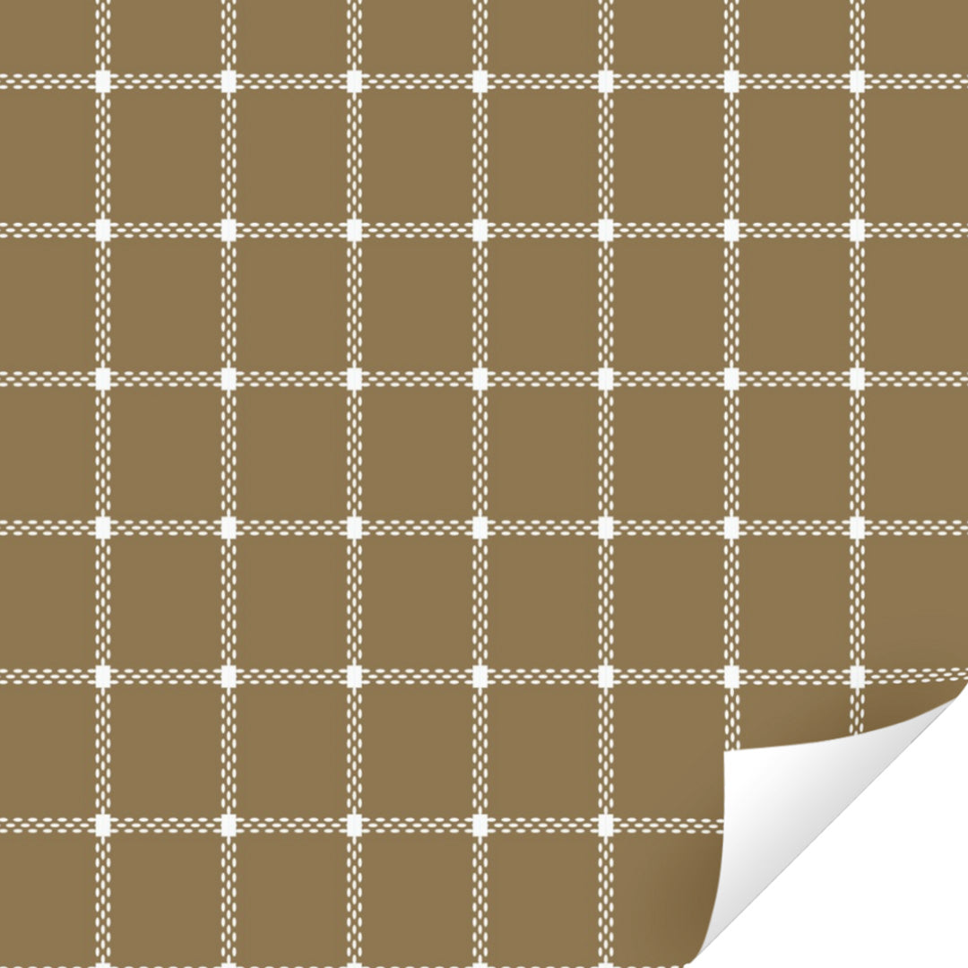 ole inpakpapier plaid - soil green - 3 m