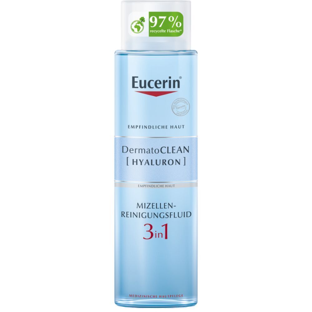 Eucerin® DermatoClean [HYALURON] Mizellen-Reinigungsfluid 3 in 1 – milde & gründliche Gesichtsreinigung