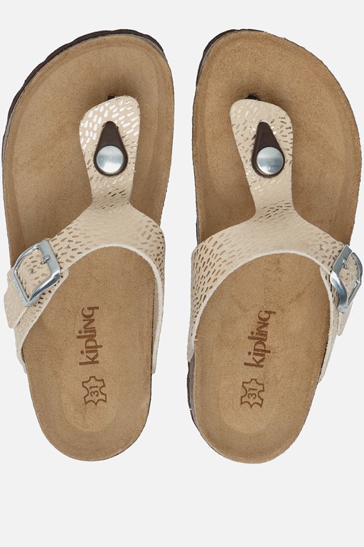 Kipling Pepita 3 Sandalen goud Leer