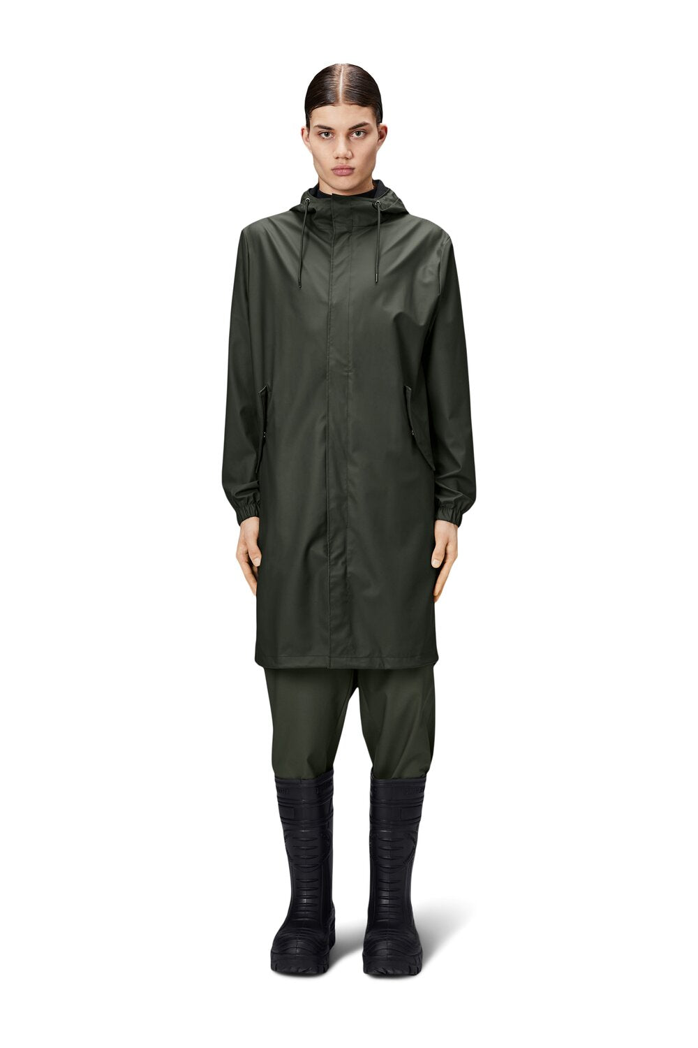 RAINS  Fishtail Parka regnjakke - grøn