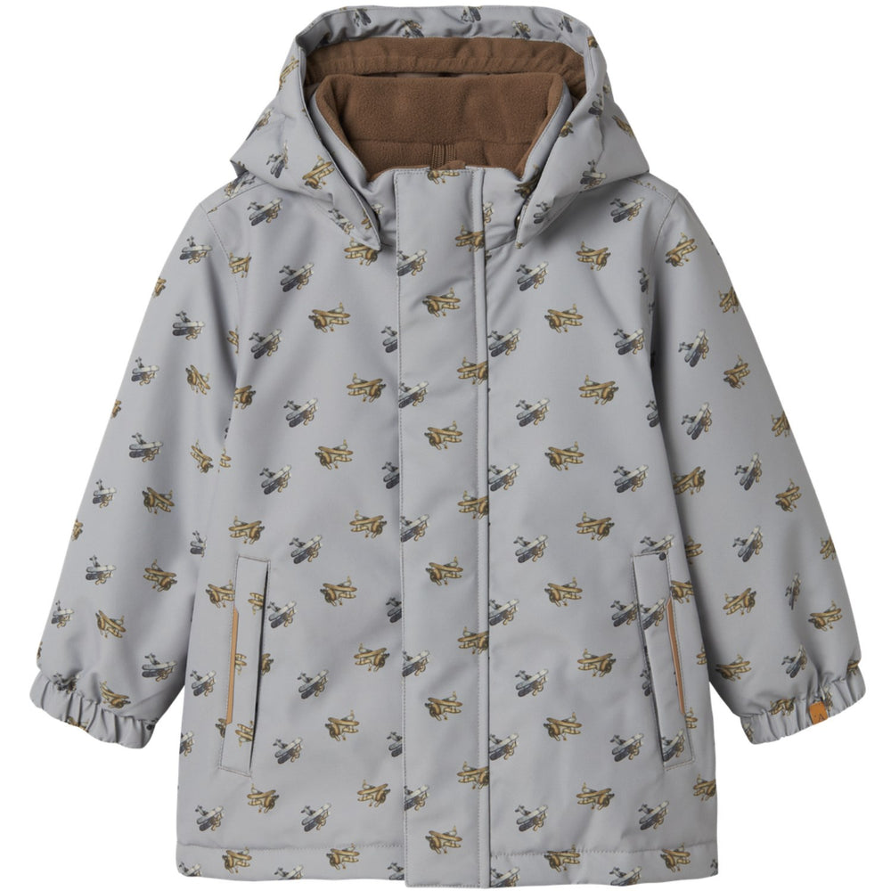 Køb Lil'Atelier Ultimate Grey Airplanes Nmmlasnow10 Jkt Fo Aop1 Lil