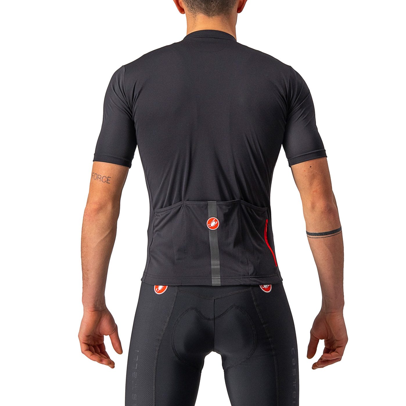 Castelli Classifica Radtrikot Herren light black