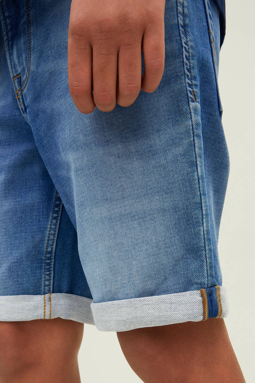 JACK & JONES regular fit jeans bermuda JJIRICK stonewashed