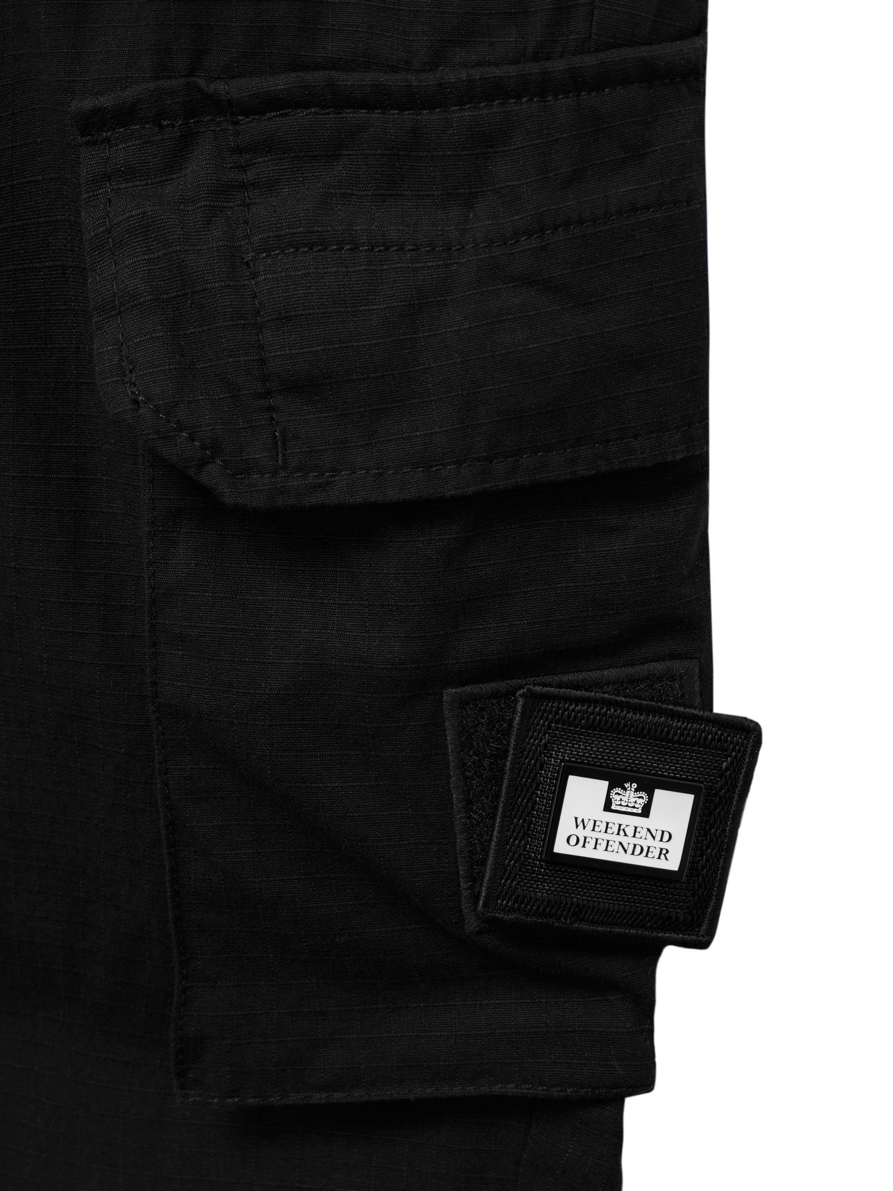 Weekend Offender Pianemo Cotton Ripstop Black Joggers