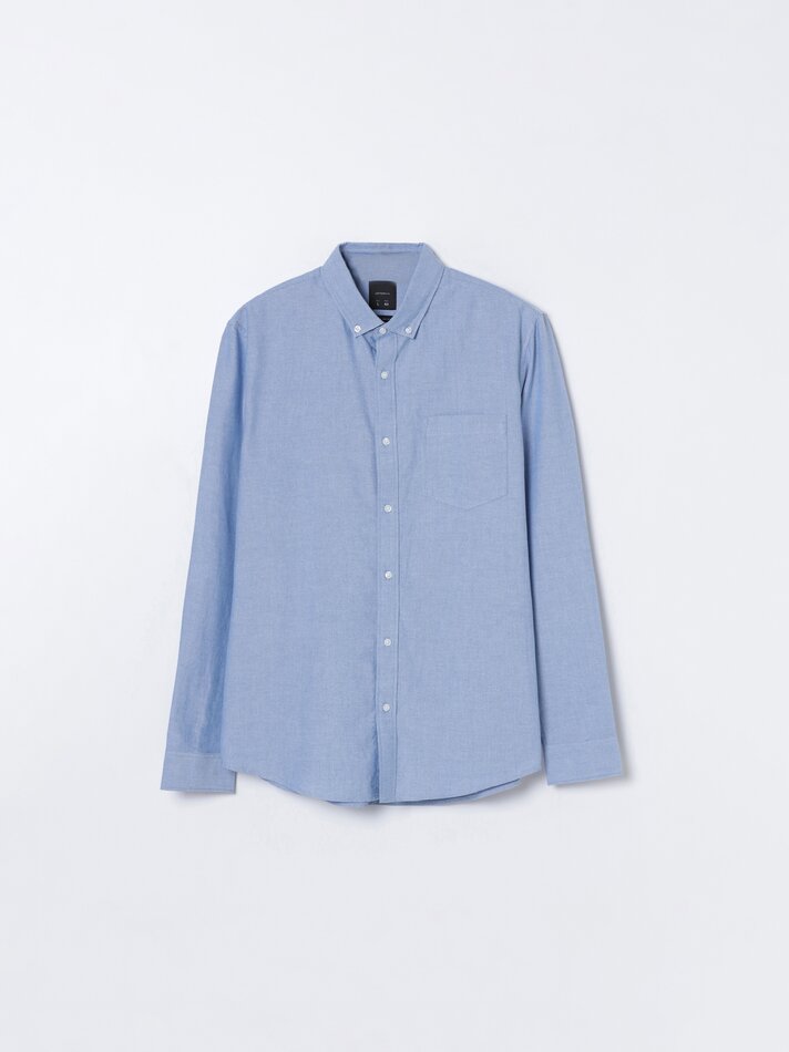 Camisa Oxford - Azul Celeste