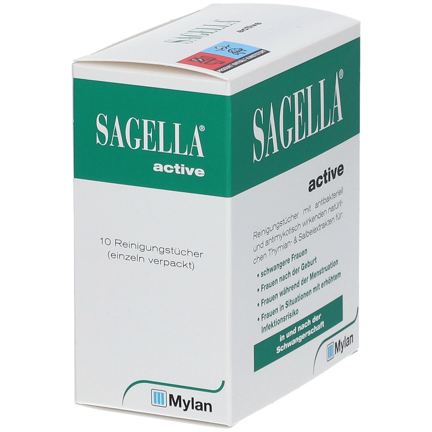 SAGELLA active Intim-Reinigungstücher