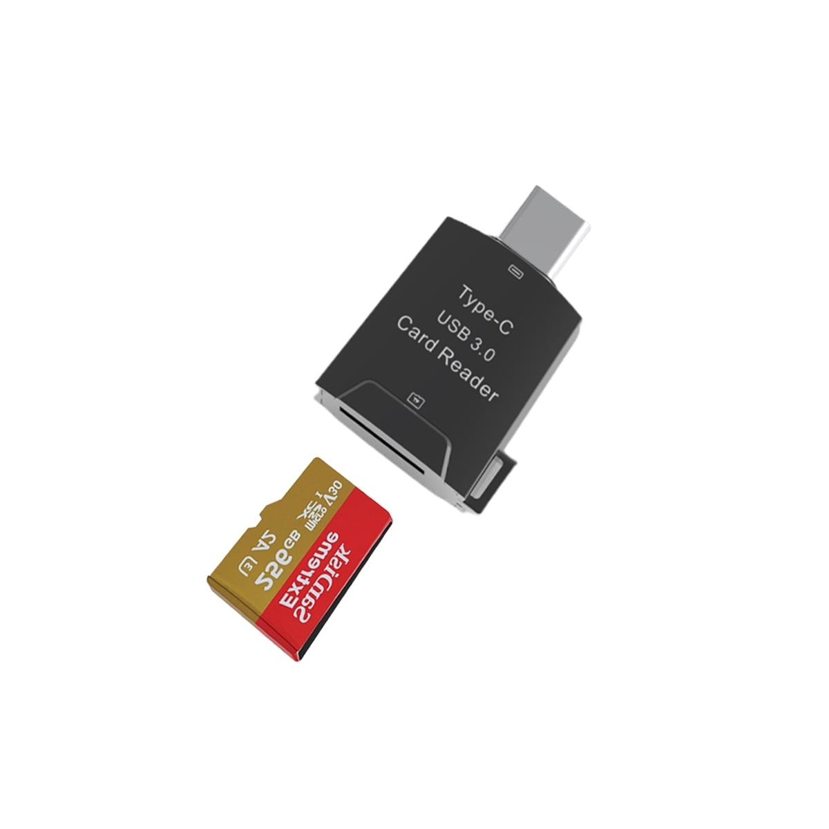 NÖRDIC USB-C 3.0 Kortleser MicroSD UHS-I