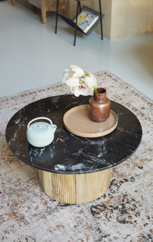 Salontafel Retro Zwart Marmer