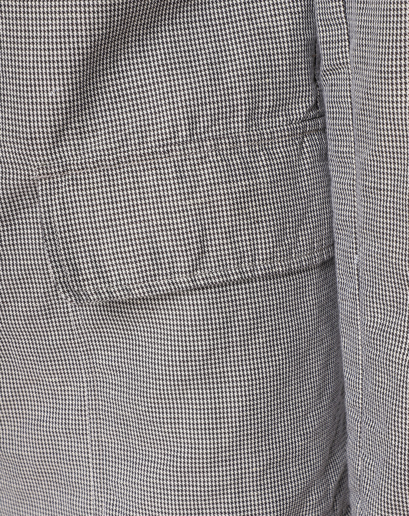 Hartford Veste en Coton & Lin Jetty imprimée pied de poule grise