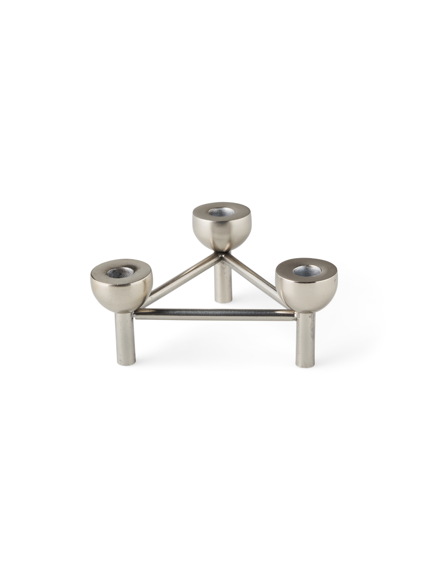 Lysestage | Jern. 10,9 x 12,1 x 5,2 cm. | Silver