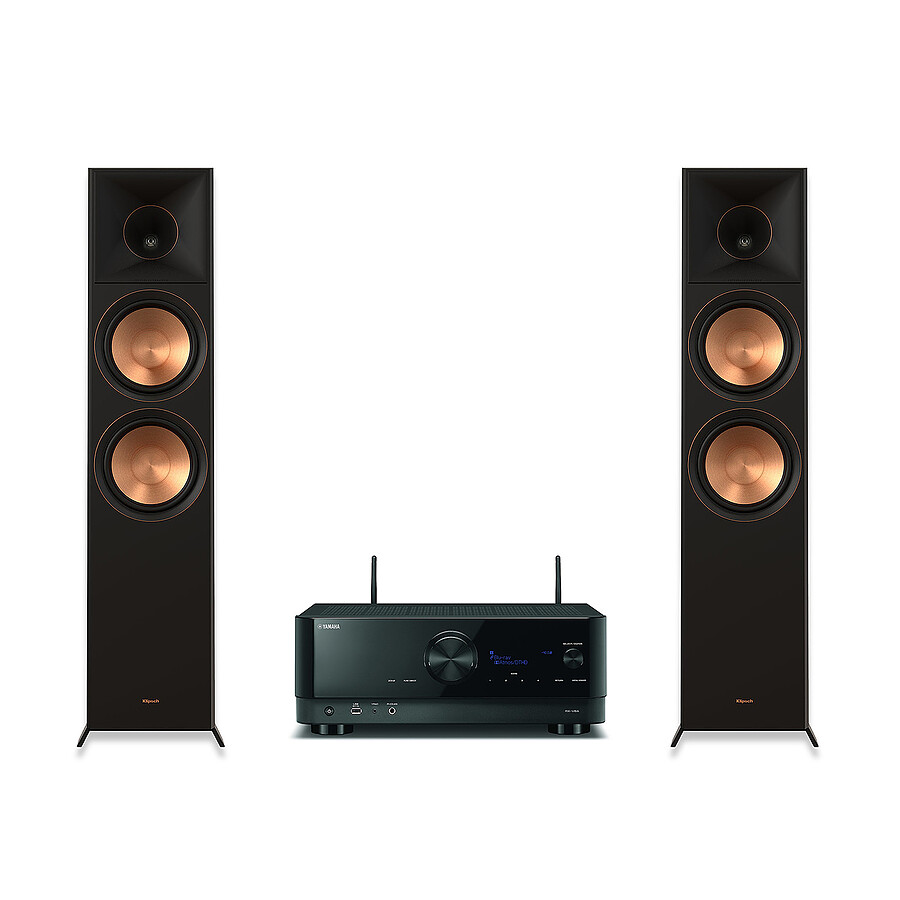 Yamaha RX-V6A Noir + Klipsch RP-8060FA II Noyer