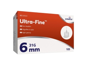 EMBECTA Ultra-Fine Pen-Nadeln 31G 6mm, 105 Stück