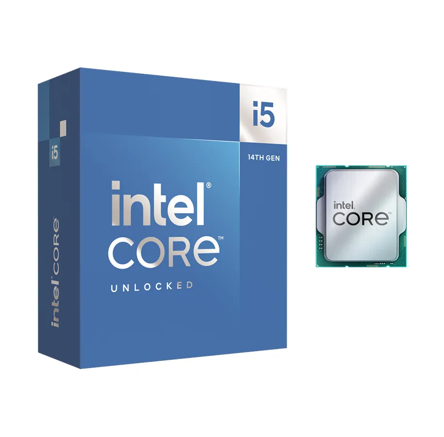 Intel® | Core™ i5-14600K - 14-Core - 3,5 GHz (Op til 5,3 GHz Turbo) - LGA1700-Socket - Intel® UHD Graphics | Box (Uden køler)