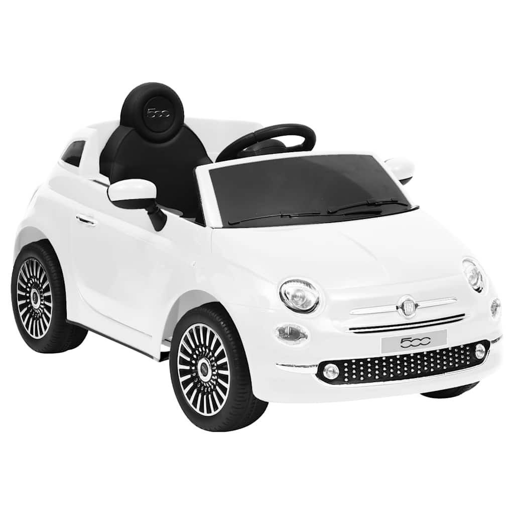 vidaXL Elektrische kinderauto Fiat 500, wit