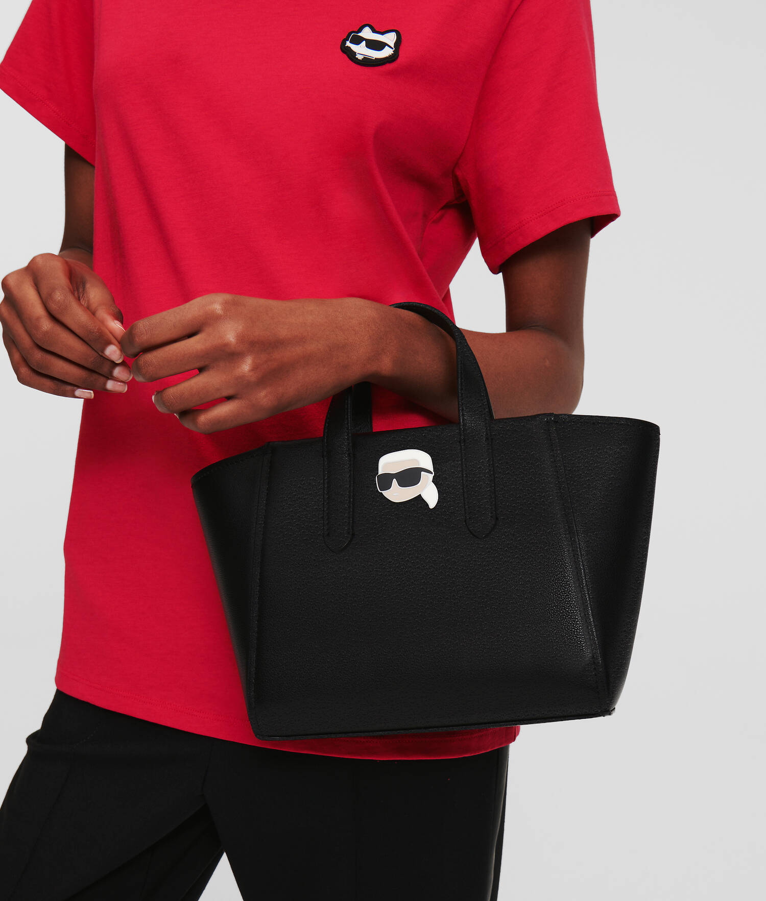 SAC CABAS IKON GRAINÉ - Noir