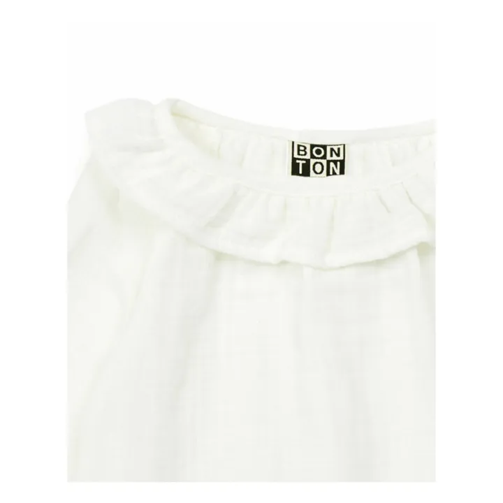 Bonton Blouse Coton Bio Amour | Ecru