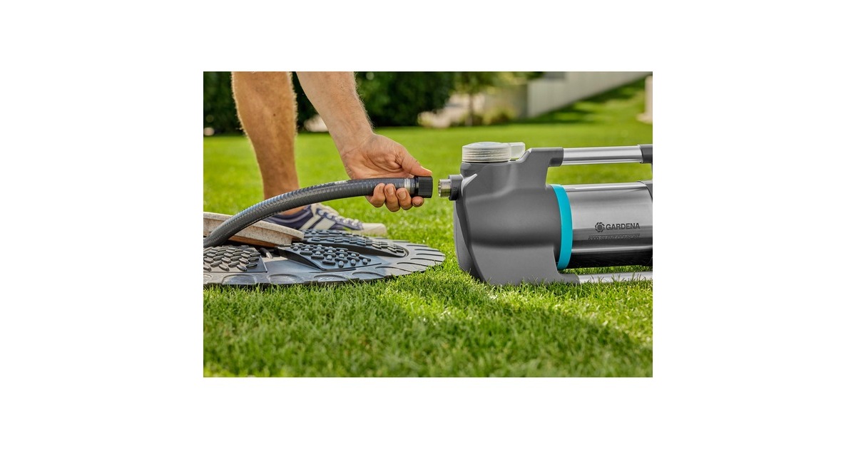GARDENABesproeiingspomp 6300 SilentComfort  (Donkergrijs/roestvrij staal, 1050 Watt | Bluetooth)