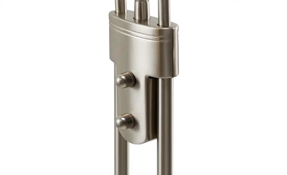 KHG LED Fluter 2-flammig matt, lackiert, silberfarben