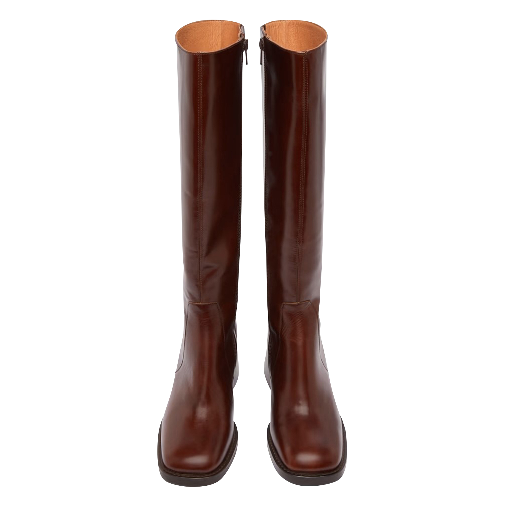 DIOU - Bottes en cuir | Marron