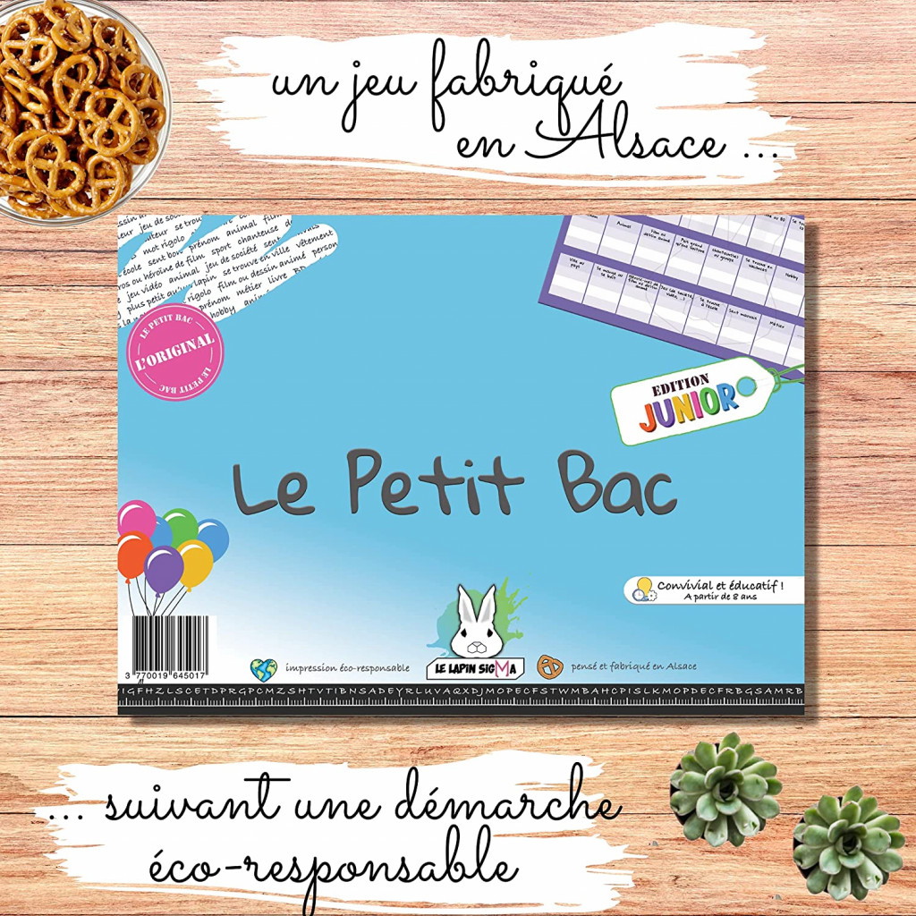 Jeu du Petit BAC - Edition Junior