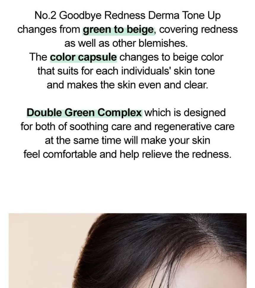 numbuzin - Nr. 2 Vaarwel roodheid Derma Tone Up