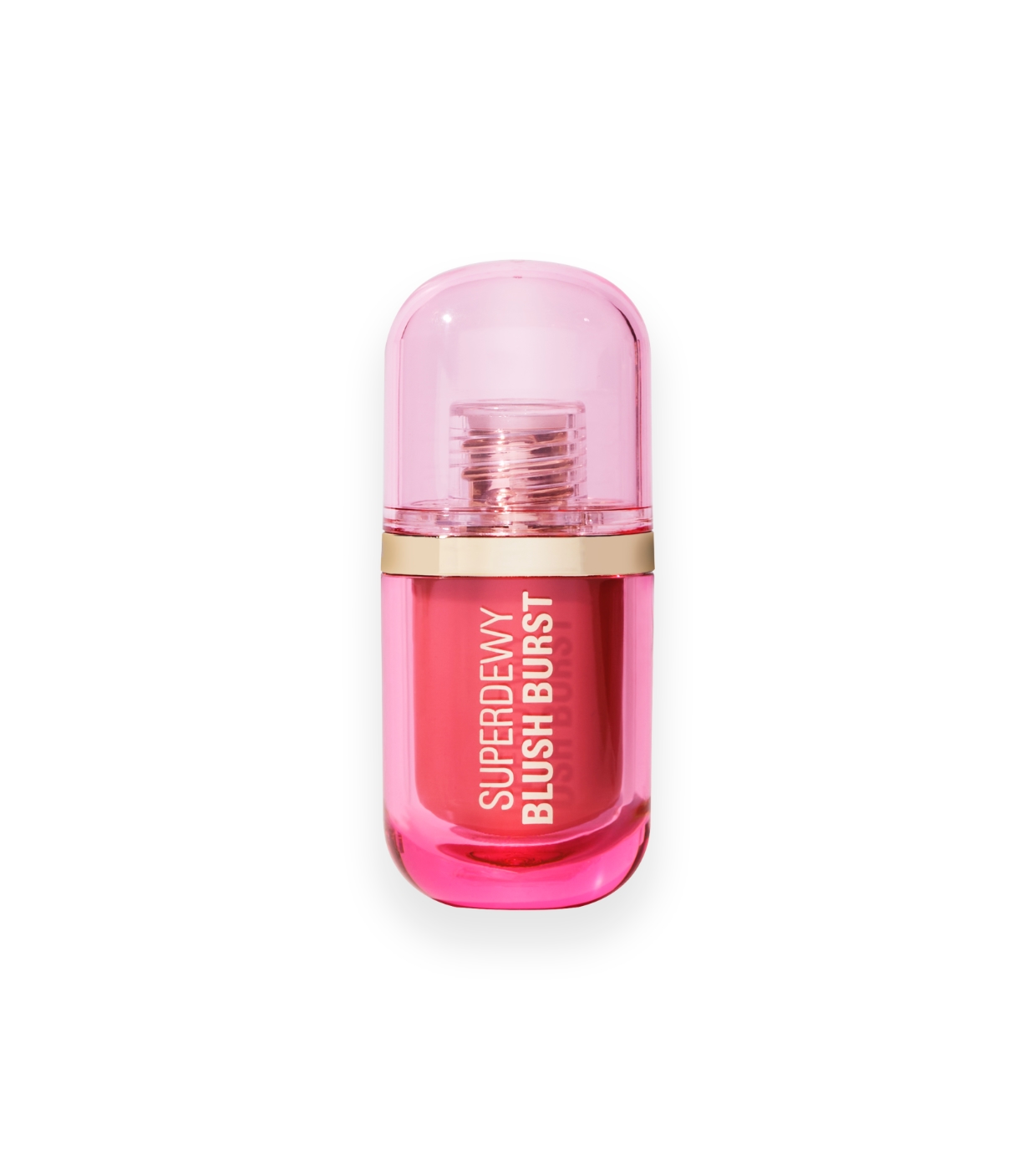 Makeup Revolution - *Super Dewy* - Blush líquido Blush burst - Strawberry milkshake cool pink