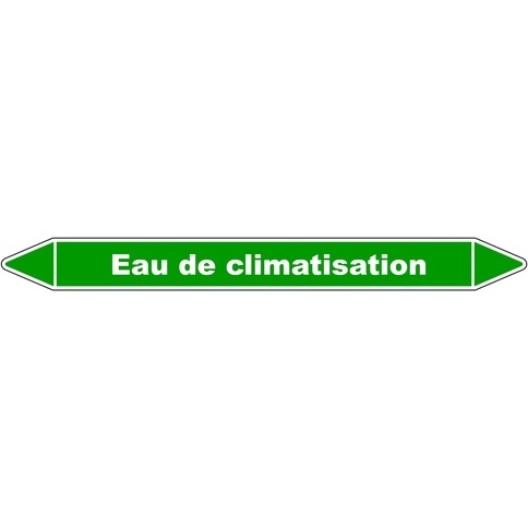 Marqueur - Tuyauterie Eau Climatisation - Vinyle Laminé