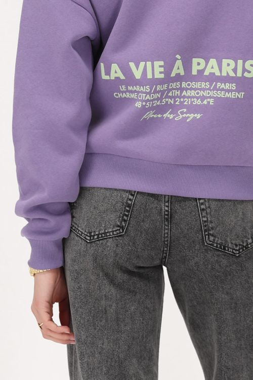 Paarse sweater 