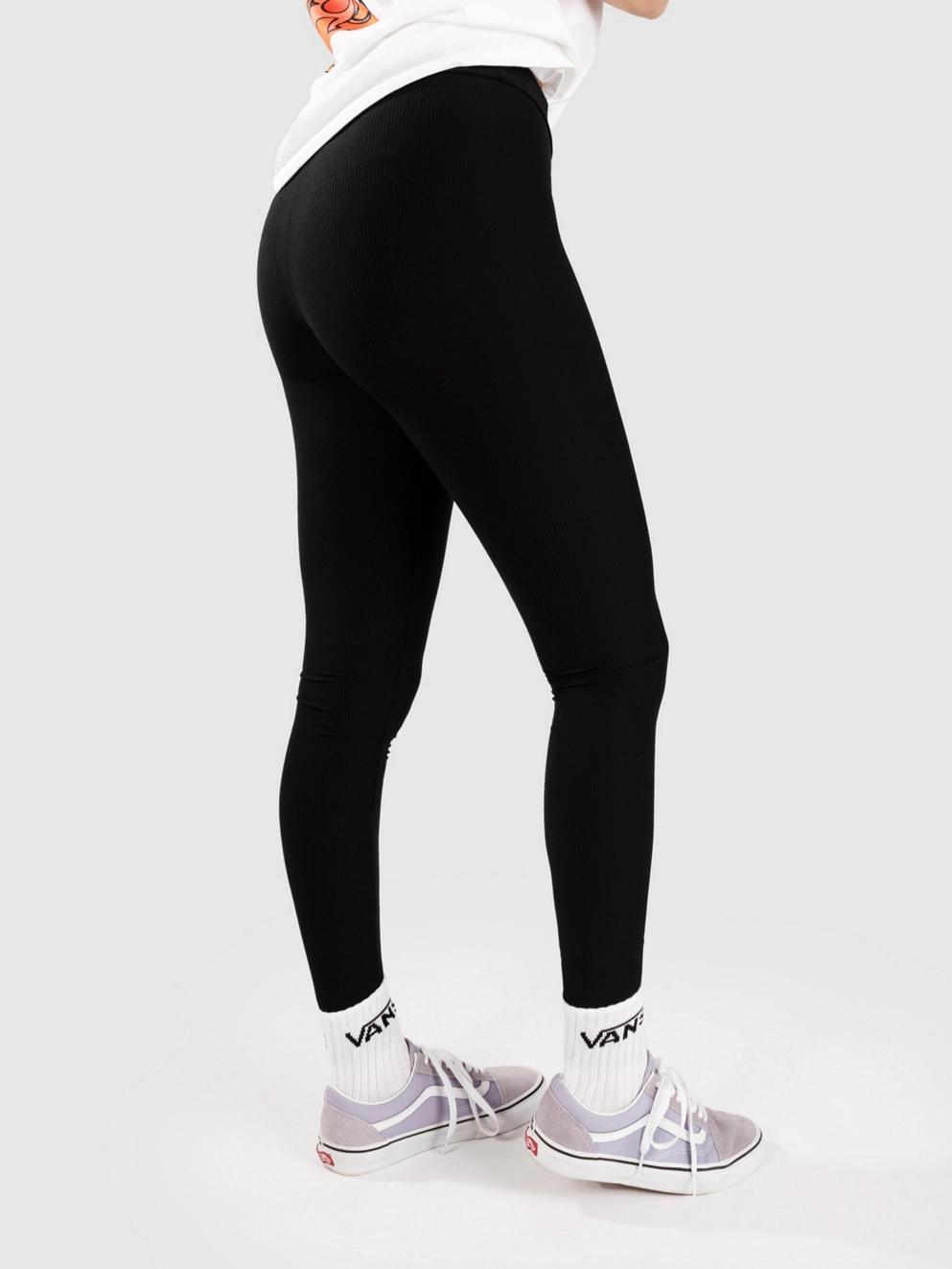 Blue Tomato Ribbed Long Leggings black