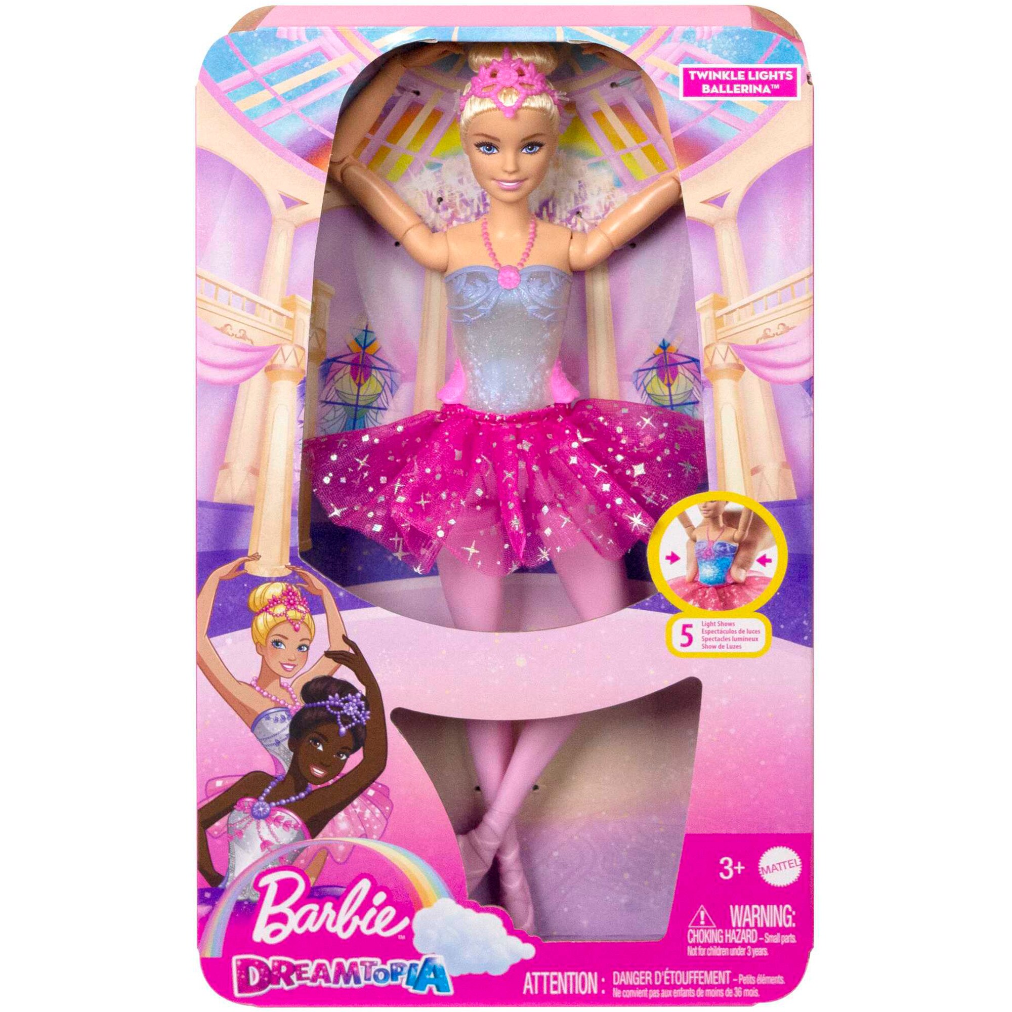 Mattel Puppe Barbie Dreamtopia Zauberlicht-Ballerina