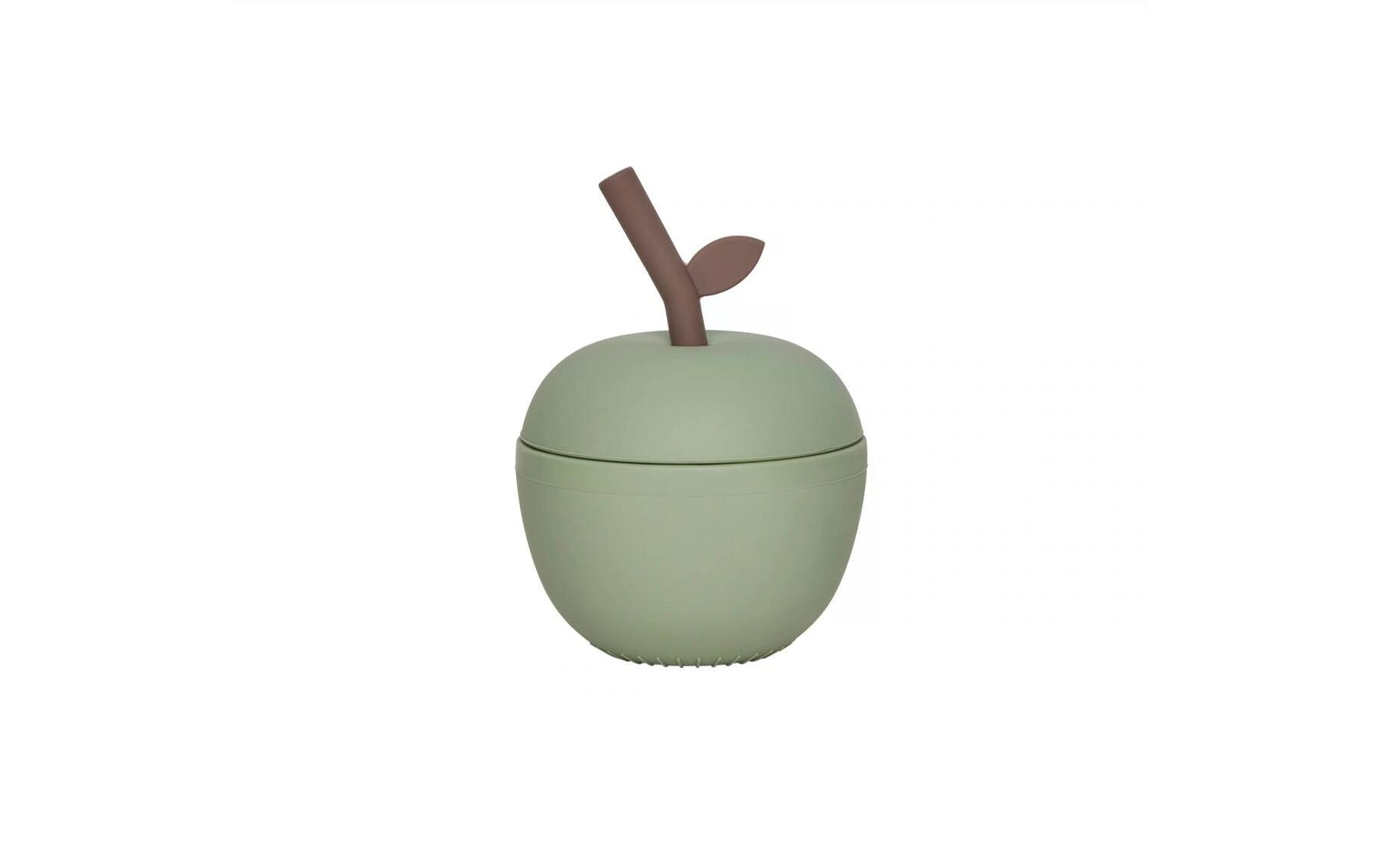 Kindertrinkbecher Apple Cup GrünSilikonbecher