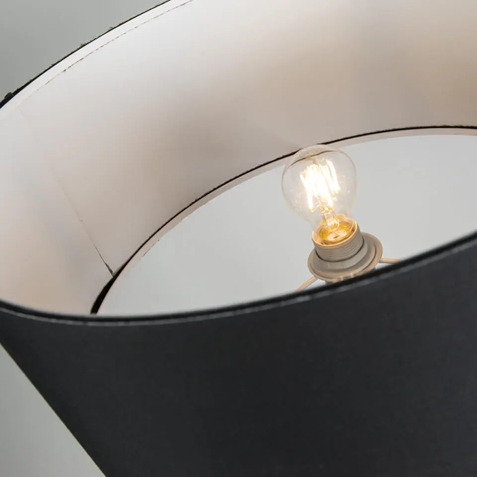 Qazqa vloerlampen ilse zwart e27