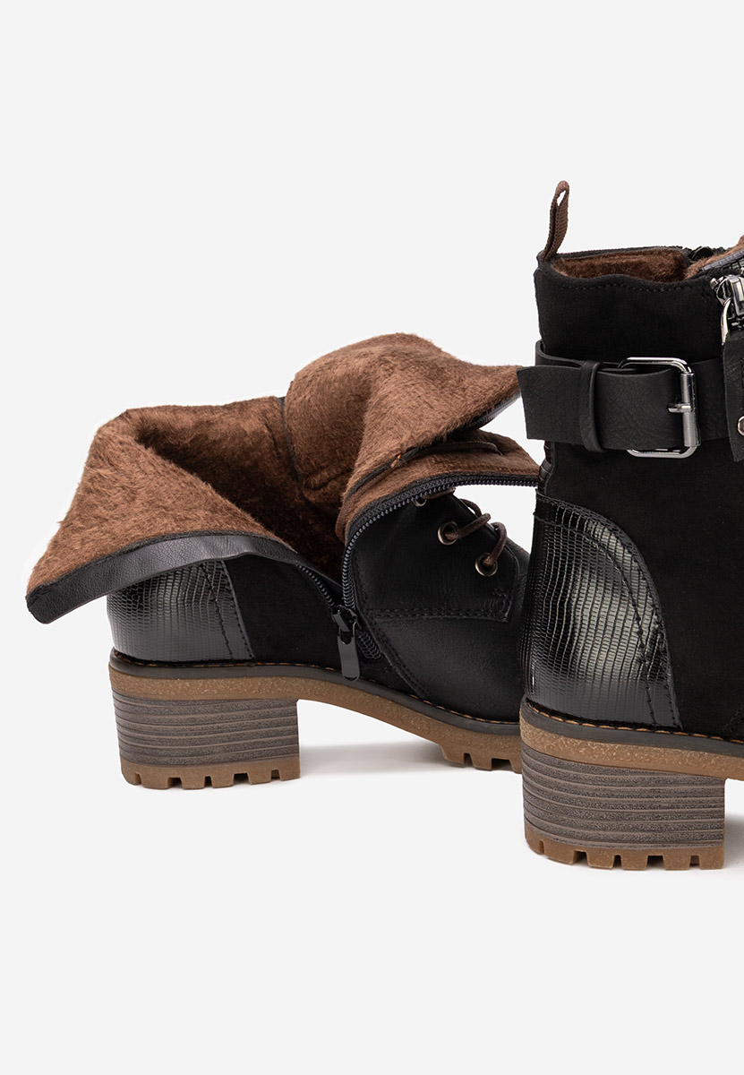 Bottines à talon noires Jameia